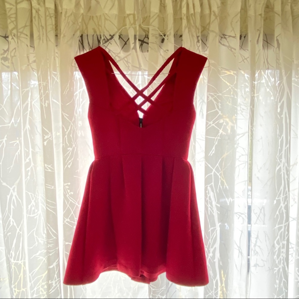 Nanette Lepore Ingrid Dress in Ruby Red - Picture 4 of 10